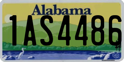 AL license plate 1AS4486