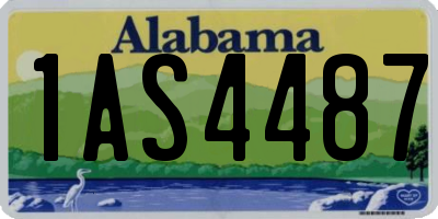AL license plate 1AS4487