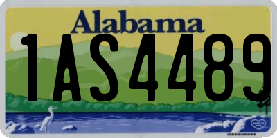 AL license plate 1AS4489