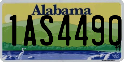AL license plate 1AS4490