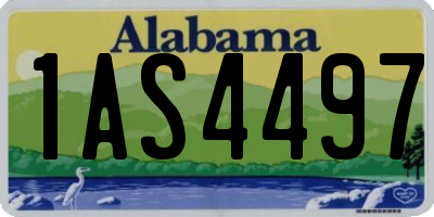 AL license plate 1AS4497