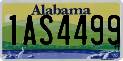 AL license plate 1AS4499