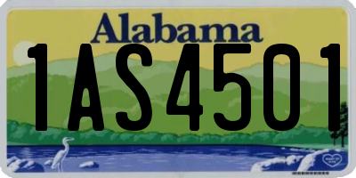 AL license plate 1AS4501