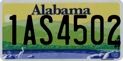 AL license plate 1AS4502