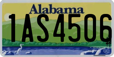 AL license plate 1AS4506