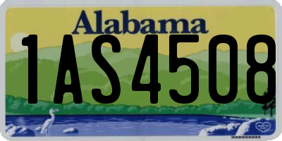 AL license plate 1AS4508