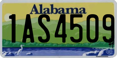 AL license plate 1AS4509