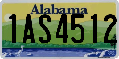 AL license plate 1AS4512