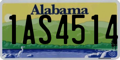 AL license plate 1AS4514