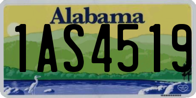 AL license plate 1AS4519