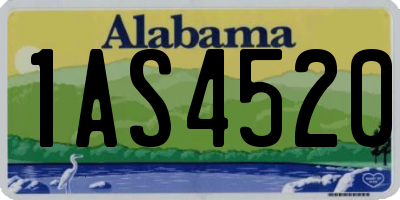 AL license plate 1AS4520