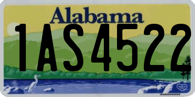 AL license plate 1AS4522
