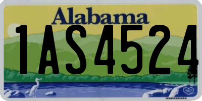 AL license plate 1AS4524