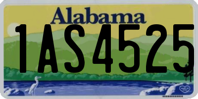 AL license plate 1AS4525