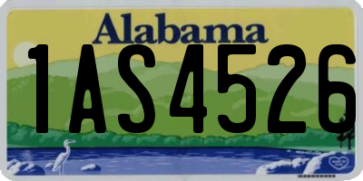 AL license plate 1AS4526