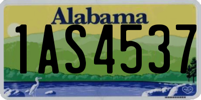 AL license plate 1AS4537
