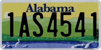 AL license plate 1AS4541