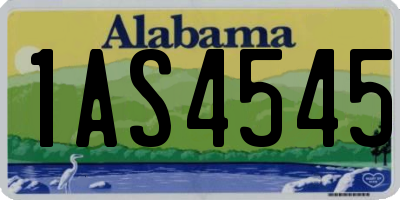 AL license plate 1AS4545