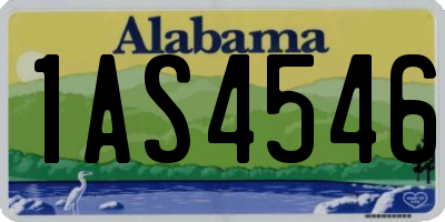 AL license plate 1AS4546