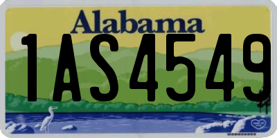 AL license plate 1AS4549