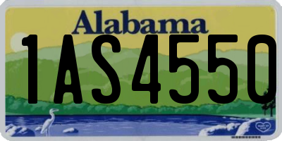 AL license plate 1AS4550