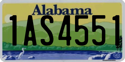 AL license plate 1AS4551