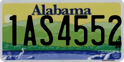 AL license plate 1AS4552