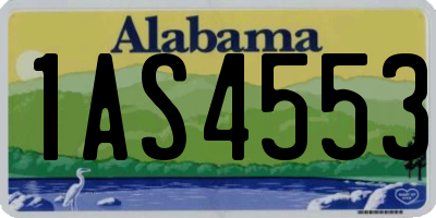 AL license plate 1AS4553