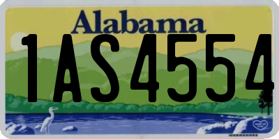 AL license plate 1AS4554