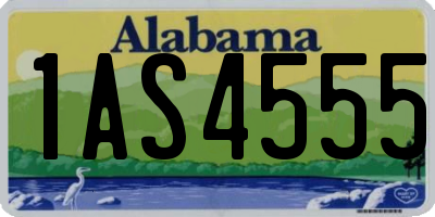 AL license plate 1AS4555