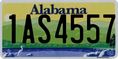 AL license plate 1AS4557