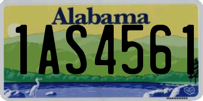 AL license plate 1AS4561