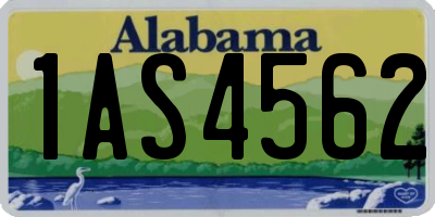 AL license plate 1AS4562