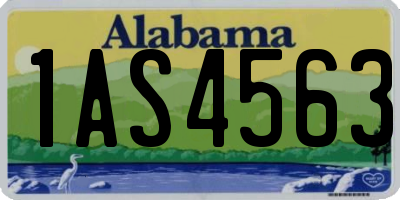AL license plate 1AS4563