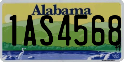 AL license plate 1AS4568