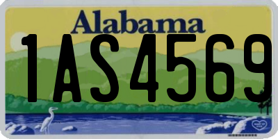 AL license plate 1AS4569
