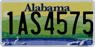 AL license plate 1AS4575