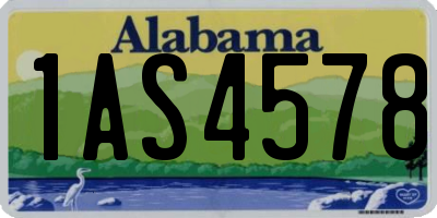 AL license plate 1AS4578