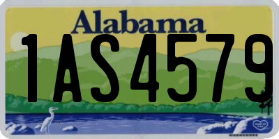 AL license plate 1AS4579