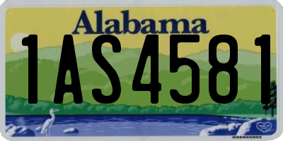 AL license plate 1AS4581