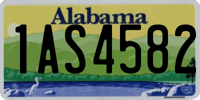 AL license plate 1AS4582