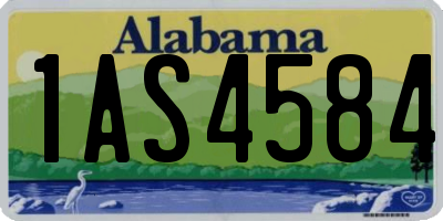 AL license plate 1AS4584