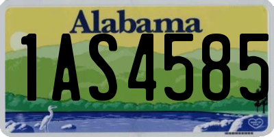 AL license plate 1AS4585