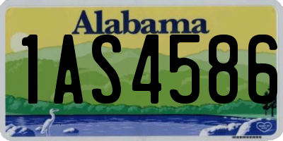 AL license plate 1AS4586
