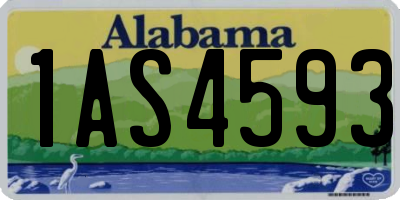 AL license plate 1AS4593