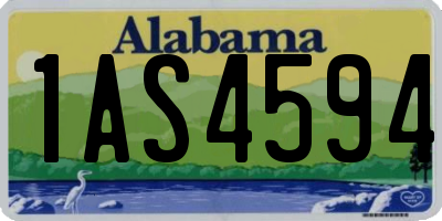 AL license plate 1AS4594