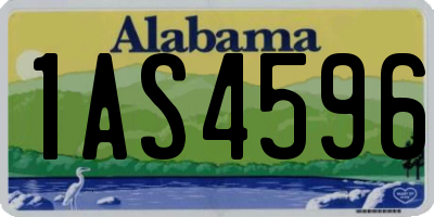 AL license plate 1AS4596