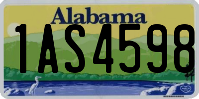 AL license plate 1AS4598
