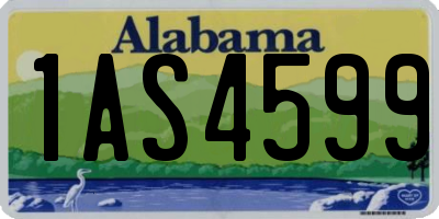 AL license plate 1AS4599