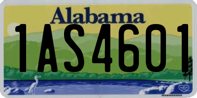 AL license plate 1AS4601